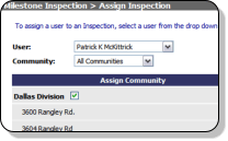 Assign Inspection